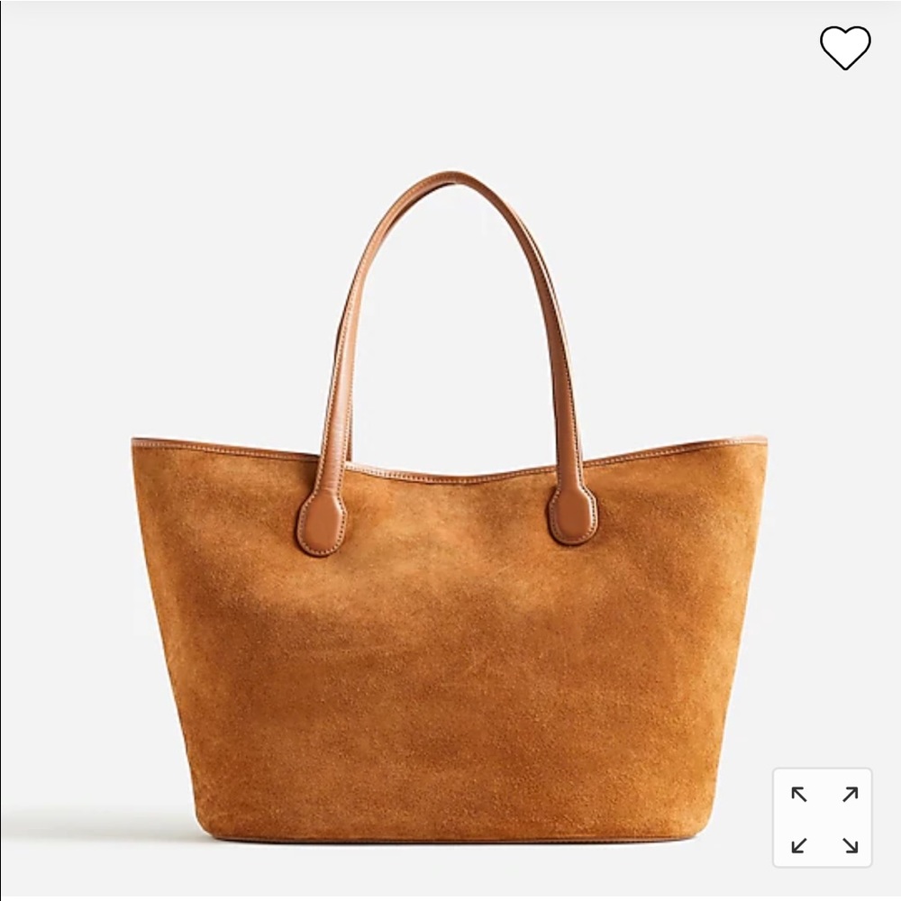JCREW Berkeley Suede Tote- brand new with tags